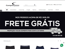 Tablet Screenshot of companyman.com.br